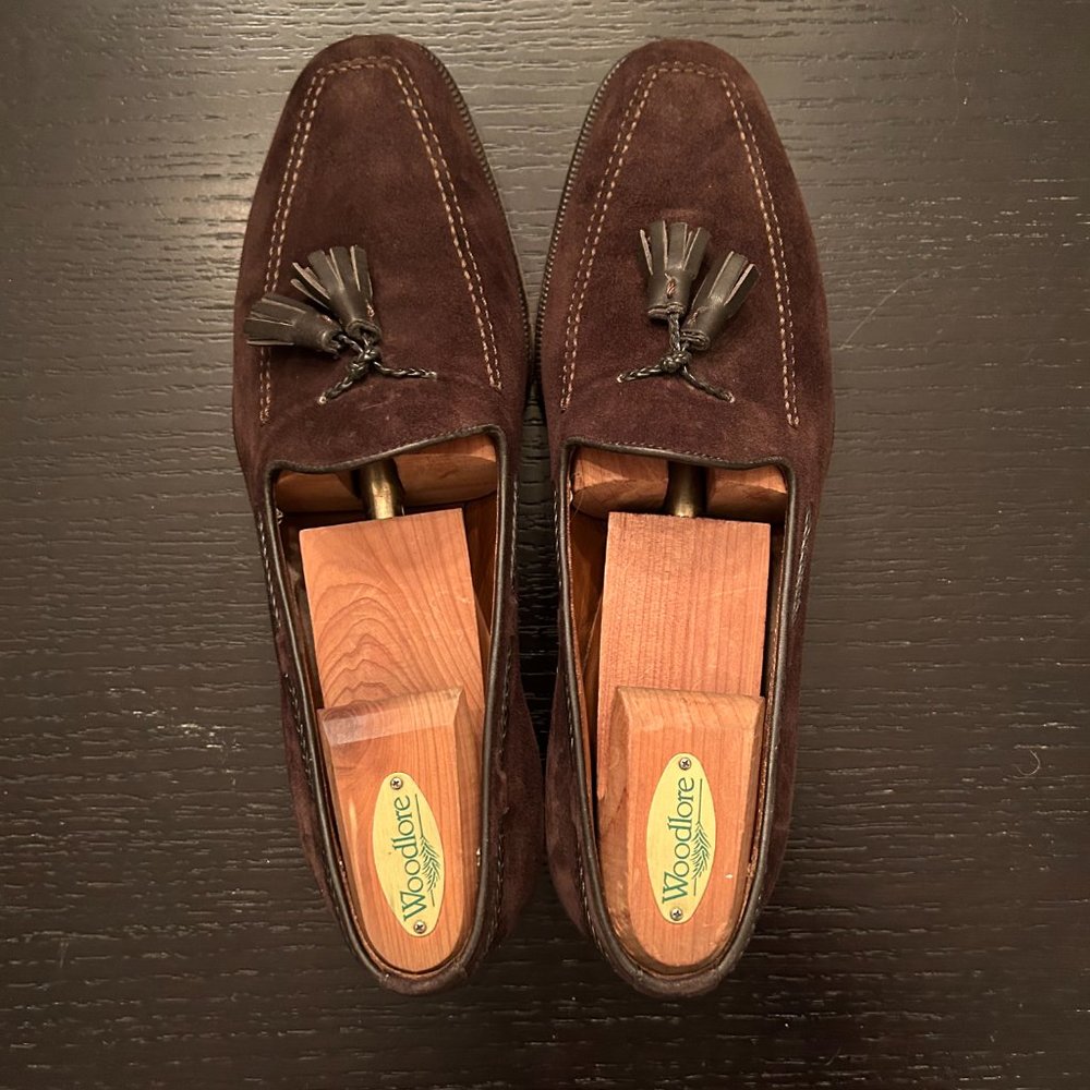 Suede Tassel Loafers